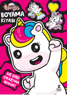 I Love Unıcorn Boyama Kitabı Şeker Pembe