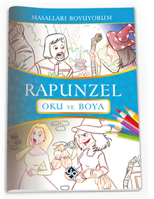 Masalları Boyuyorum Rapunzel Kitabı 