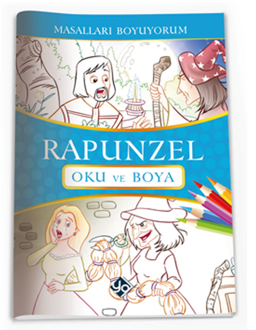 Masalları Boyuyorum Rapunzel Kitabı 