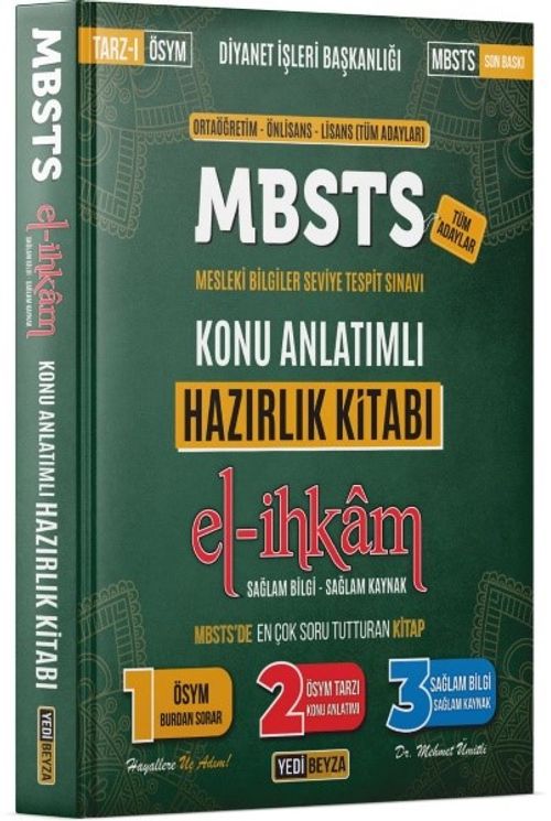 MBSTS El-İhkam Konu Anlatımlı Hazırlık Kitabı