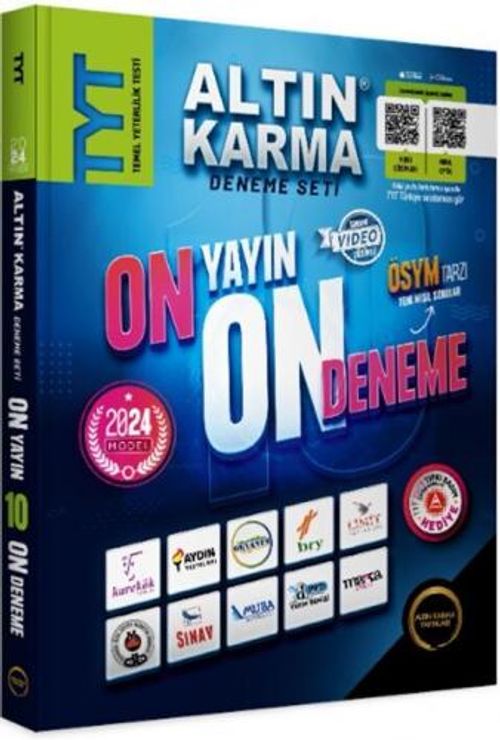 2024 Altın Karma TYT 10 Deneme Seti
