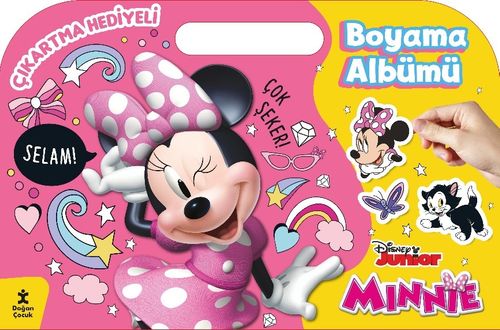 Minnie Çıkartma Hediyeli Boyama Albümü