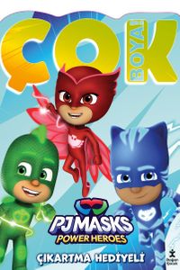 Pjmask Çok Boya! Çıkartmalı Dev Boyama Kitabı