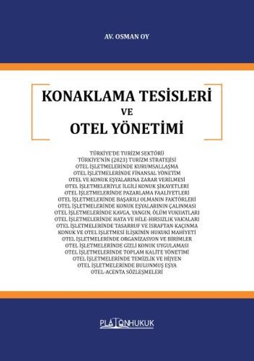 Konaklama Tesisleri ve Otel Yönetimi 