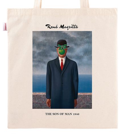 Askılı Bez Çanta - Ressamlar - Rene Magritte - The Son Of Man 1946