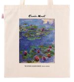 Askılı Bez Çanta - Ressamlar - Claude Monet - Water Lilies Red 1914-1919