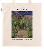 Askılı Bez Çanta - Ressamlar - Claude Monet - Monet's Garden At Vetheuil 1880