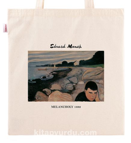 Askılı Bez Çanta - Ressamlar - Edvard Munch - Melancholy 1892