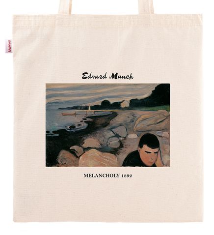 Askılı Bez Çanta - Ressamlar - Edvard Munch - Melancholy 1892