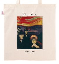 Askılı Bez Çanta - Ressamlar - Edvard Munch - Anxiety 1894