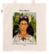 Askılı Bez Çanta - Ressamlar - Frida Kahlo - With Thorn Necklace And Hummingbird 1940