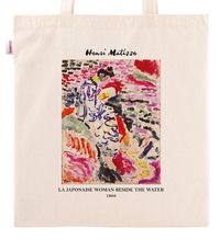 Askılı Bez Çanta - Ressamlar - Henri Matisse - La Japonaise Woman Beside The Water 1905
