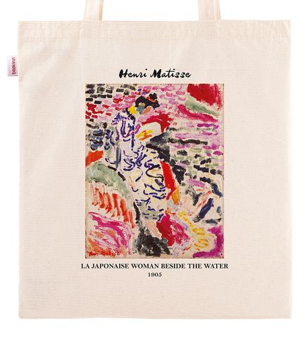 Askılı Bez Çanta - Ressamlar - Henri Matisse - La Japonaise Woman Beside The Water 1905