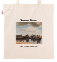 Askılı Bez Çanta - Ressamlar - Johannes Vermeer - View Of Delft 1660 - 1661