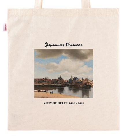 Askılı Bez Çanta - Ressamlar - Johannes Vermeer - View Of Delft 1660 - 1661