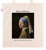 Askılı Bez Çanta - Ressamlar - Johannes Vermeer - Girl With A Pearl Earring 1665