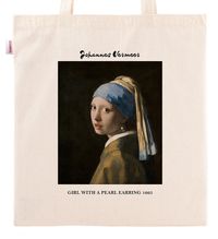 Askılı Bez Çanta - Ressamlar - Johannes Vermeer - Girl With A Pearl Earring 1665