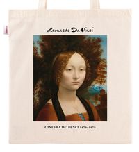 Askılı Bez Çanta - Ressamlar - Leonardo Da Vinci - Ginevra De' Benci 1474–1478