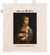 Askılı Bez Çanta - Ressamlar - Leonardo Da Vinci - Lady With An Ermine 1489
