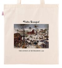 Askılı Bez Çanta - Ressamlar - Pieter Brueghel - The Census At Bethlehem 1566