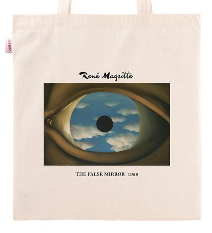Askılı Bez Çanta - Ressamlar - Rene Magritte - The False Mirror  1928
