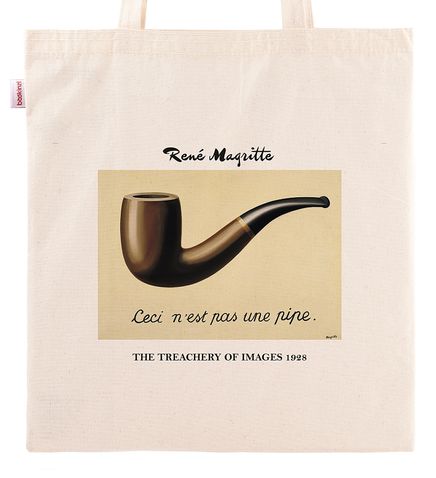 Askılı Bez Çanta - Ressamlar - Rene Magritte - The Treachery Of Images 1928
