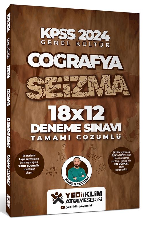 KPSS 2024 Genel Kültür Coğrafya Seizma 18X12 Tamamı Çözümlü Deneme