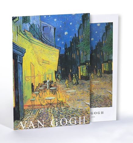 Cafe Terrace at Night, Van Gogh, Özel Tasarım Kılıflı A4 Poster