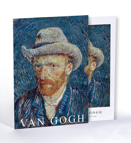 Self-Portrait with Grey Felt Hat, Van Gogh, Özel Tasarım Kılıflı A4 Poster