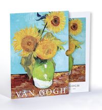 Vase with Three Sunflowers, Van Gogh, Özel Tasarım Kılıflı A4 Poster