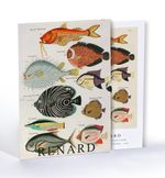 Surreal illustration of fishes and crabs found in Moluccas, Louis Renard, Özel Tasarım Kılıflı A4 Poster