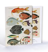 Surreal illustration of fishes and crabs found in Moluccas, Louis Renard, Özel Tasarım Kılıflı A4 Poster