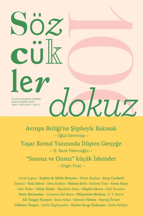 Sözcükler İki Aylık Edebiyat Dergisi Sayı:109 Mayıs-Haziran 2024