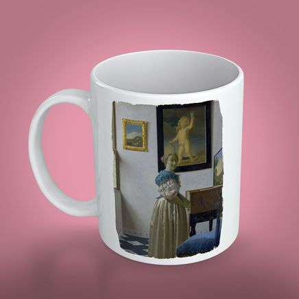 Kupa - Ressamlar - Johannes Vermeer - A Young Woman Standing At A Virginal 1670-1672