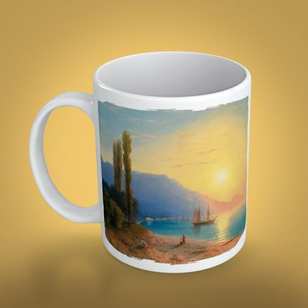 Kupa - Ressamlar - Ivan Ayvazovski - Sunset Over Yalta  1861