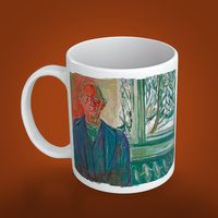 Kupa - Ressamlar - Edvard Munch - Self Portrait By The Window 1940