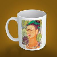 Kupa - Ressamlar - Frida Kahlo - With Monkey 1938
