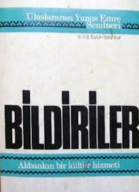 Bildiriler (1-F-29) & Uluslararası Yunus Emre Semineri 6-7-8 Eylül - İstanbul