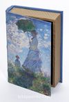 Kitap Şeklinde Ahşap Hediye Kutu - Ressamlar - Claude Monet - Woman With A Parasol 1875
