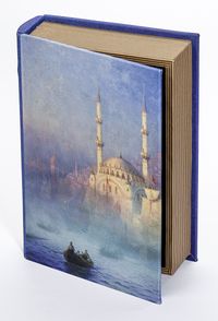 Kitap Şeklinde Ahşap Hediye Kutu - Ressamlar - Ivan Ayvazovski - Tophane Nusretiye Mosque 1884	