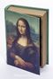 Kitap Şeklinde Ahşap Hediye Kutu - Ressamlar - Leonardo Da Vinci - Mona Lisa 1503
