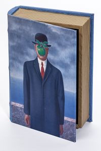 Kitap Şeklinde Ahşap Hediye Kutu - Ressamlar - René Magritte - The Son Of Man 1946