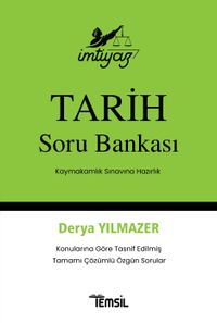 İmtiyaz Tarih Soru Bankası Kaymakamlık Sınavına Özel