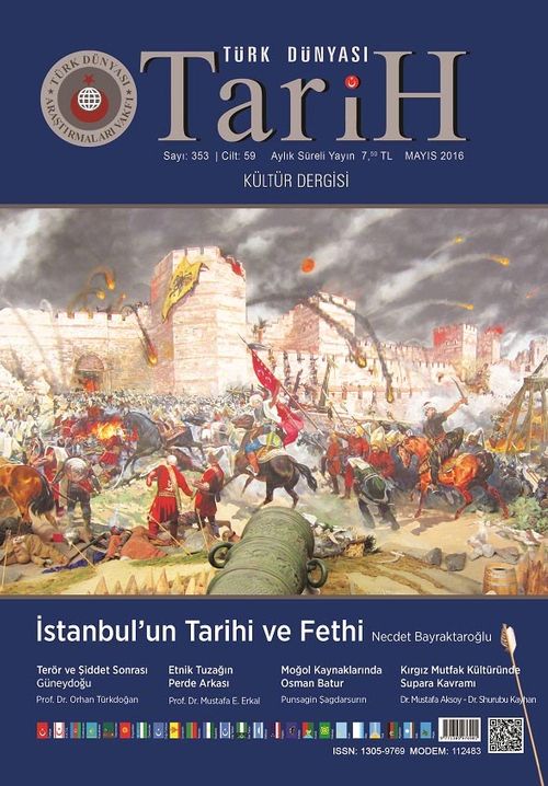 Türk Dünyası Araştırmaları Vakfı Dergisi Mayıs 2016 / Sayı:353