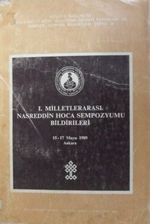 I.Milletlerarası Nasreddin Hoca Sempozyumu Bildirileri / 9-A-8
