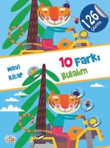 10 Farkı Bulalım Mavi Kitap