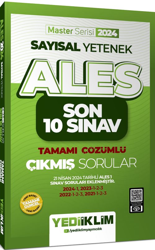 2024 ALES Sayısal Yetenek Son 10 Sınav Tamamı Çözümlü  Çıkmış Sorular