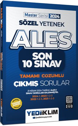 2024 ALES Sözel Yetenek Son 10 Sınav Tamamı Çözümlü  Çıkmış Sorular