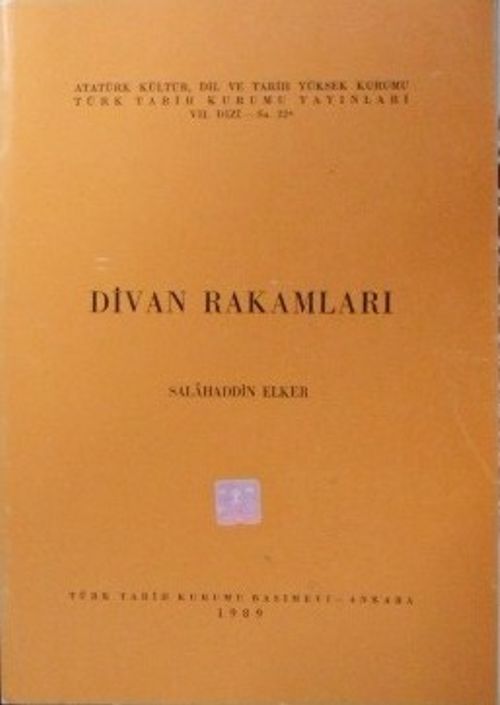 Divan Rakamları (6-E-15)