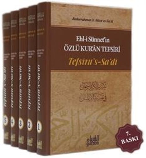 Tefsirus Sadi (5 Cilt Takım) (Ciltli) & Özlü Kur'an Tefsiri - Sadi Tefsiri